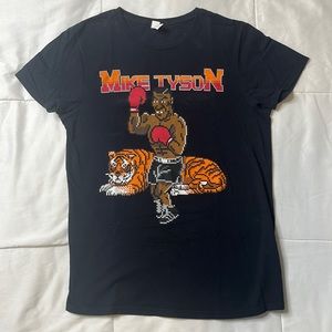 Graphic T-Shirt Mike Tyson Size Small Color Black/Orange